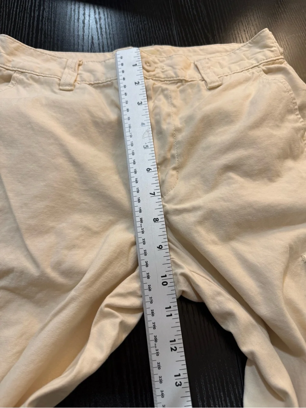 Madewell Low-Slung Straight Cargo Pants Size 24 French Vanilla Cream Utility